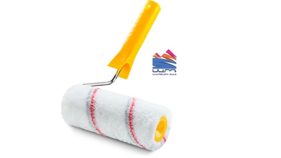 Multicolor 25cm roller with handle
