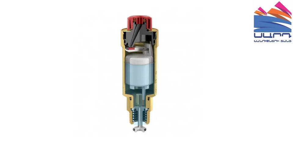 Automatic air vent 1/2" HP with Flamco shut-off valve