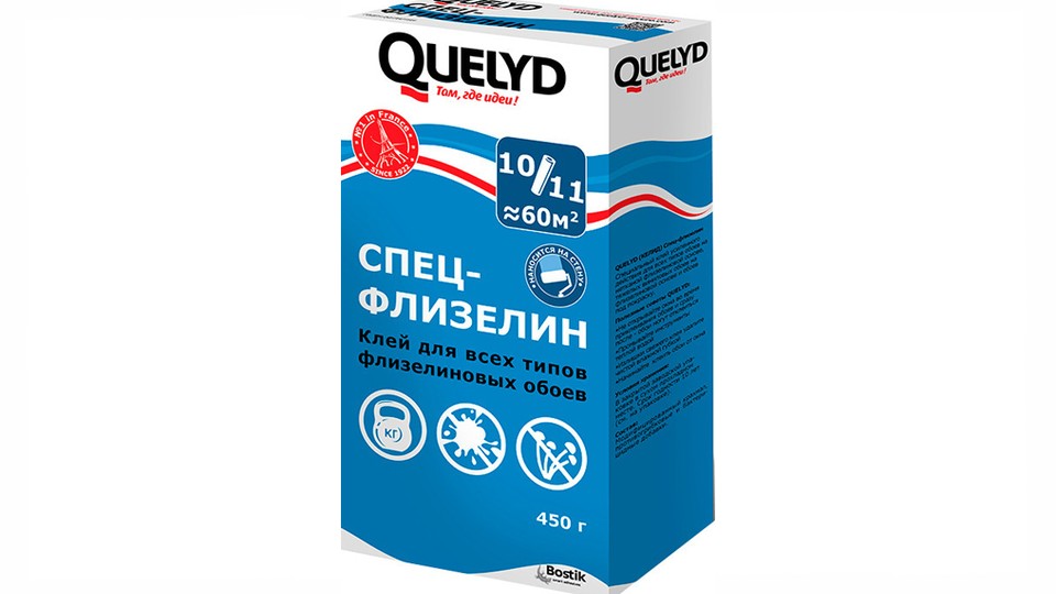 Սոսինձ ֆլիզելինային պաստառների համար Quelyd Спец-Флизелин 450 գ