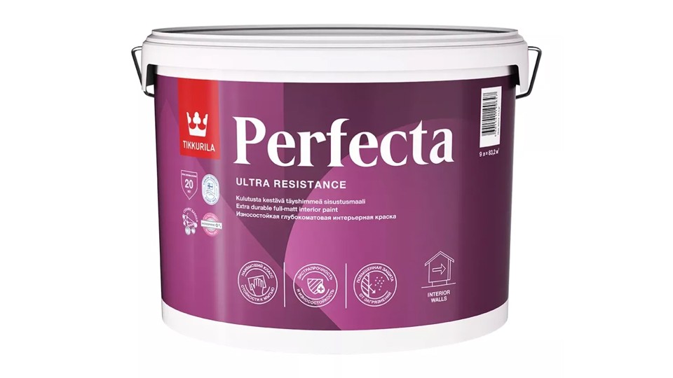Paint for walls and ceilings Tikkurila Perfecta extra-matt base-C 9 l
