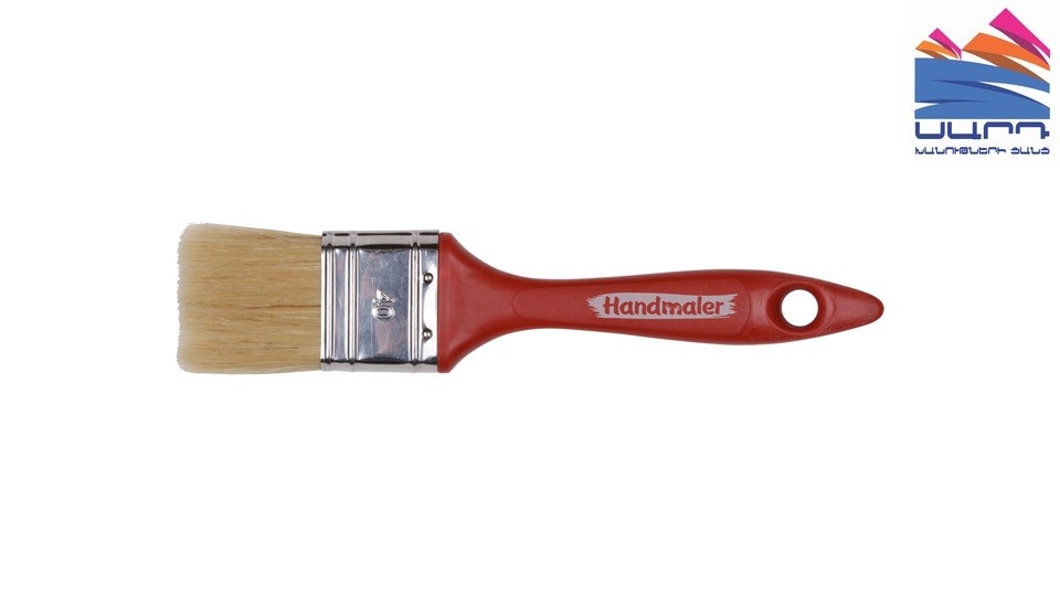 Flat brush 40mm red. Handmaler