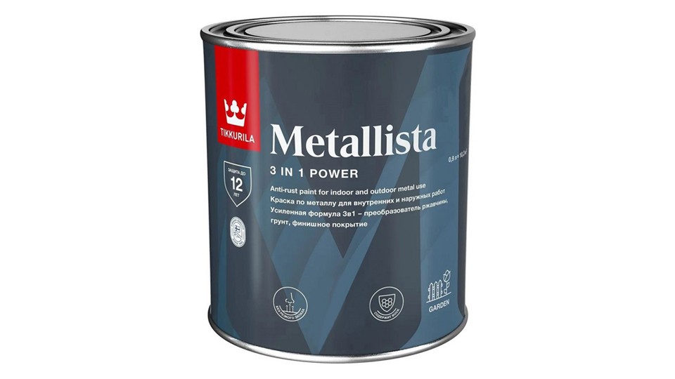 Anticorrosive paint Metallista A glossy 0.9l Tikkurila