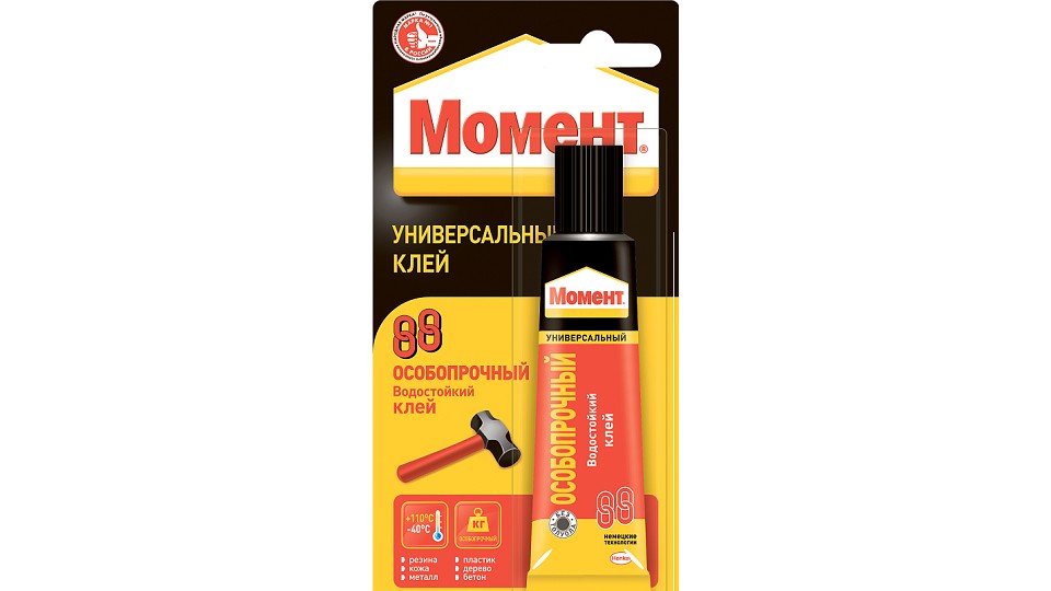 Universal contact glue Момент 88 Особопрочный 30 ml