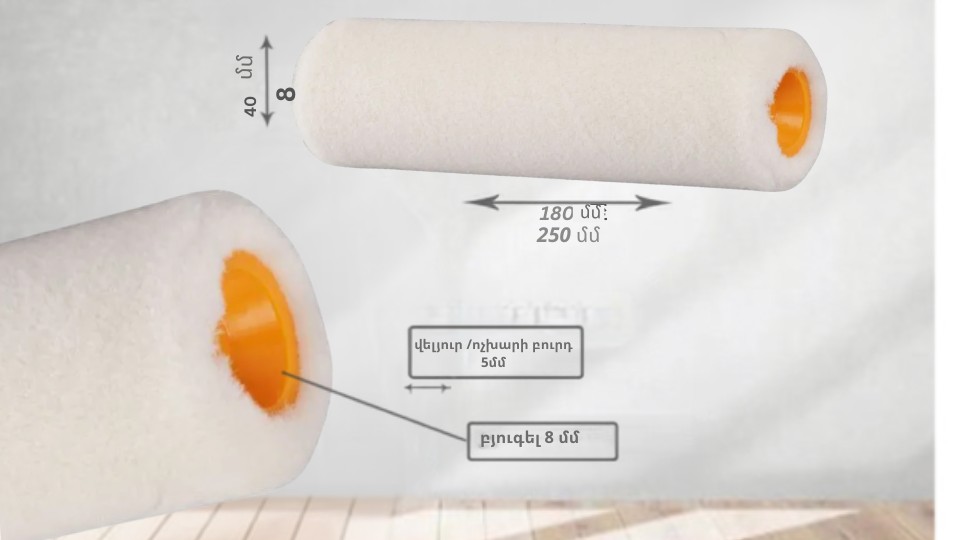 Գլանիկ Թավիշ Handmaler 40х250մմ