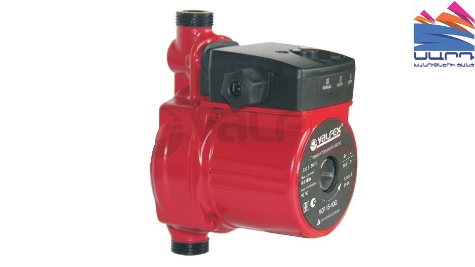 Compact VALFEX VPA 15-90 booster pump with nuts