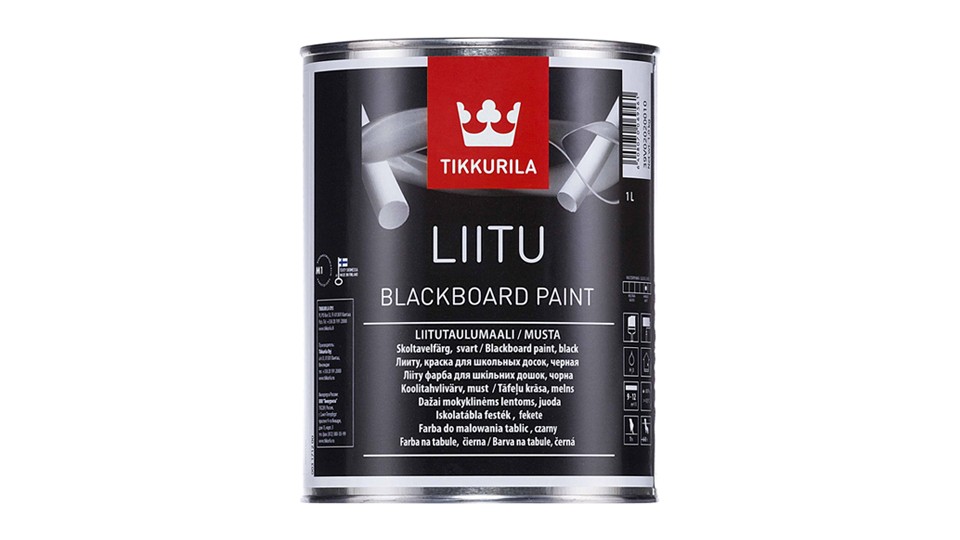 Краска для школьных досок Tikkurila Liitu черная 1 л