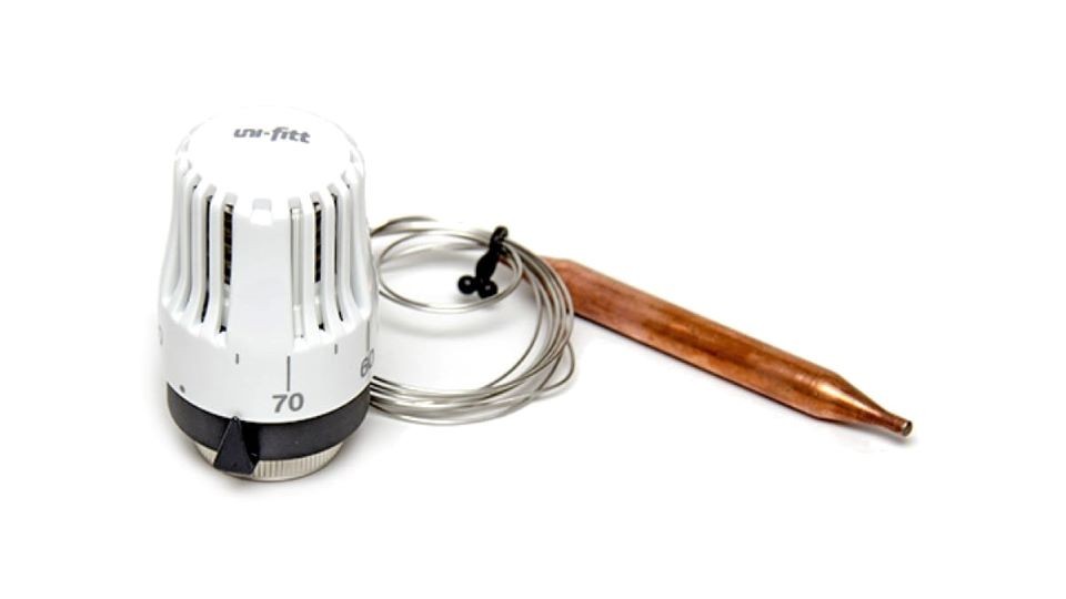 Thermostatic head with immersion sensor UniFitt