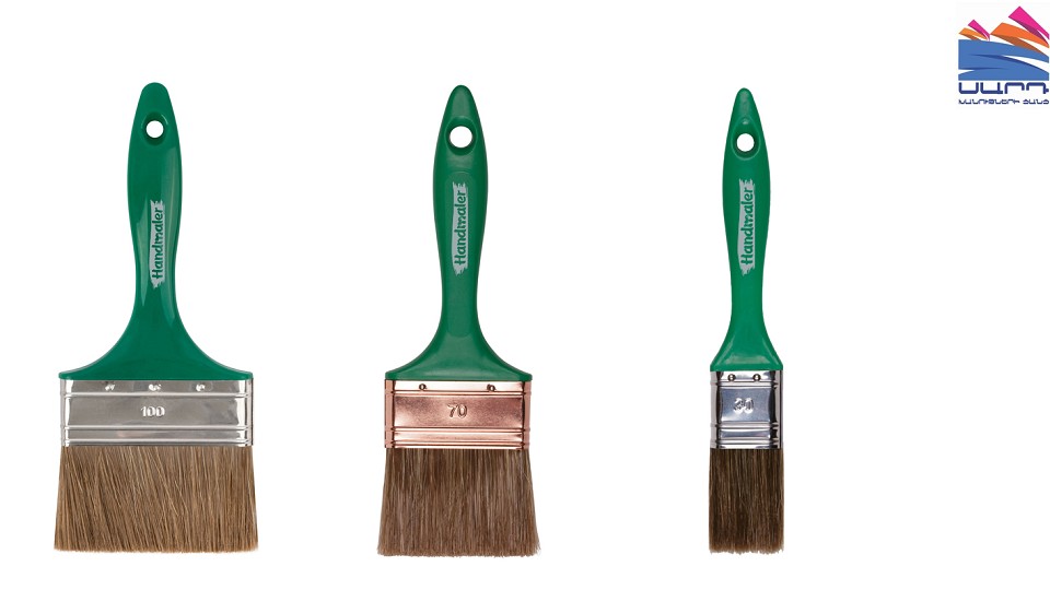 The brush is flat 40mm green. Handmaler