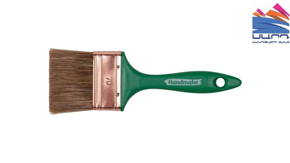 The brush is flat 70mm green. Handmaler
