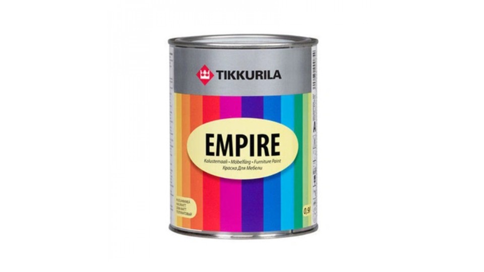 Краска для мебели алкидная Tikkurila Empire полуматовая база-A 0,225 л