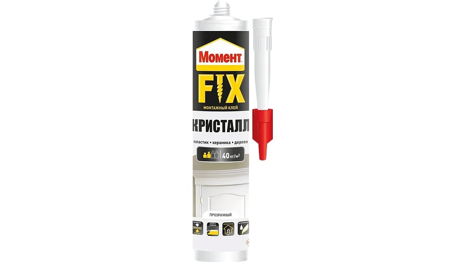 Universal acrylic mounting glue Момент FIX Кристалл 265 g