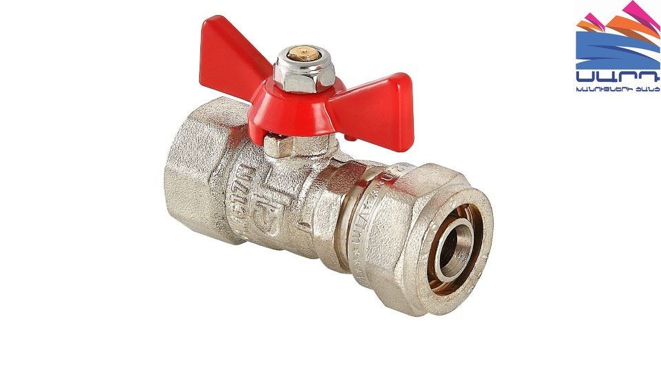Ball valve 16x 1/2" BP butterfly