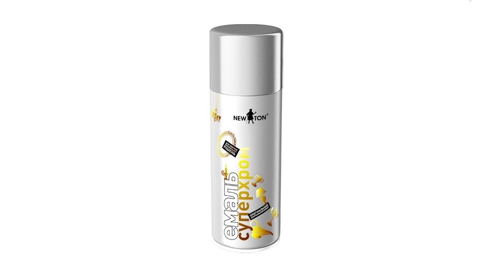 Superchrom aerosol enamel NEW TON silver 400 ml