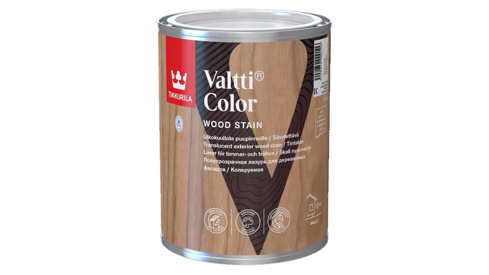 Protective antiseptic for wood glaze Tikkurila Valtti Color base-EC 0,9 l