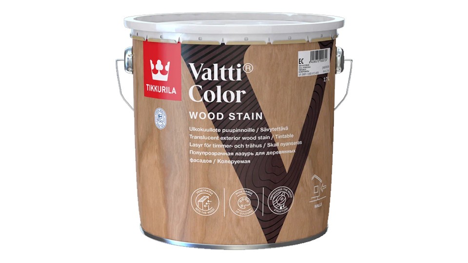 Protective antiseptic for wood glaze Tikkurila Valtti Color base-EC 2,7 l