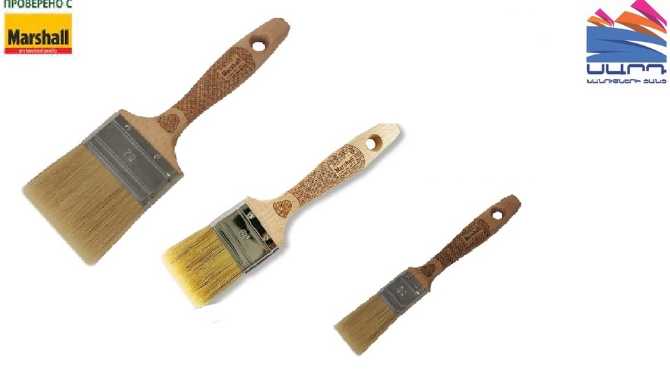 Flat Brush 70mm Handmaler Pro Red