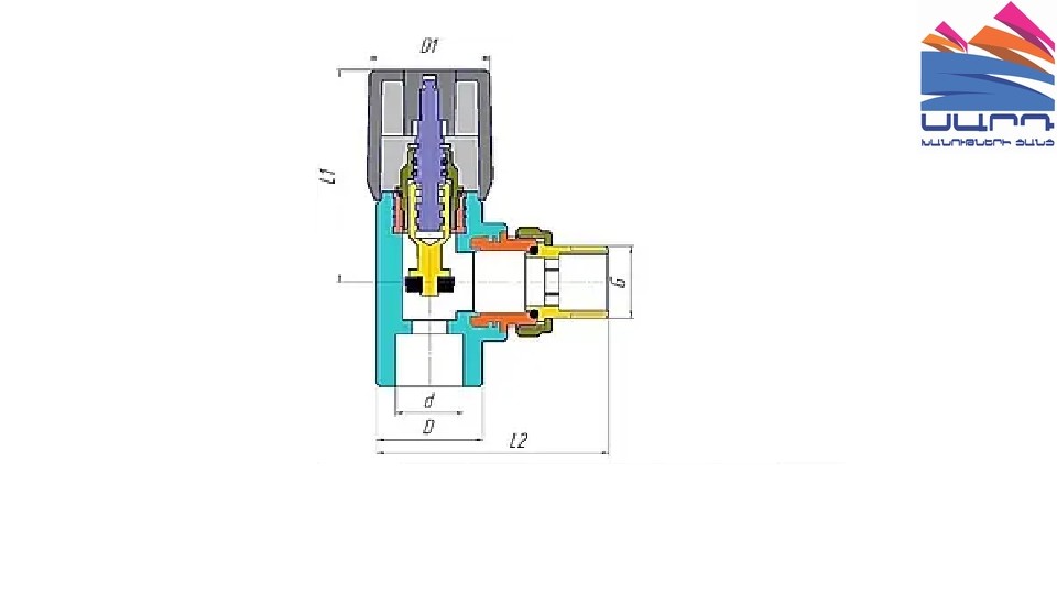 Вентиль для радиатора угловой 20х1/2" VALFEX