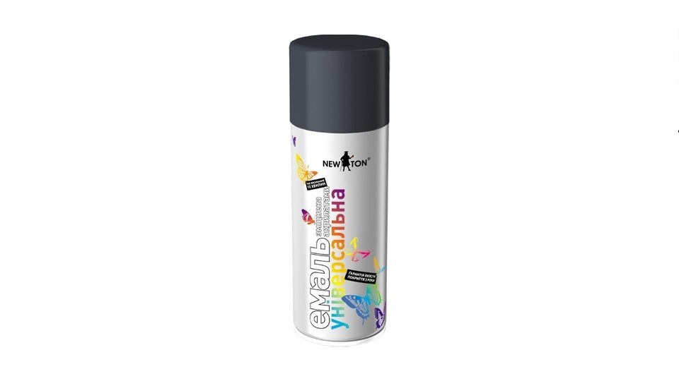Universal aerosol acrylate enamel NEW TON 7016 grey anthracite 400 ml