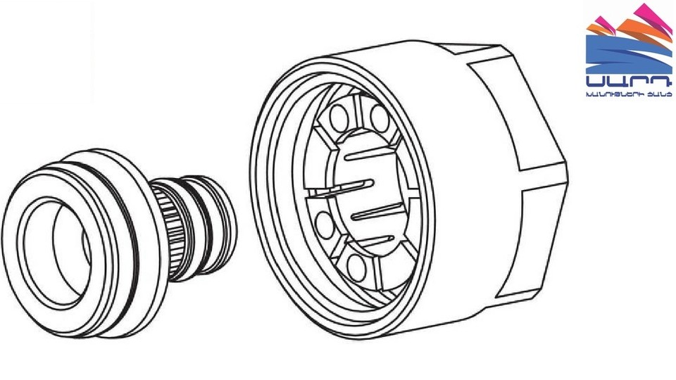 REHAU connection for connecting 17x2 mm pipe