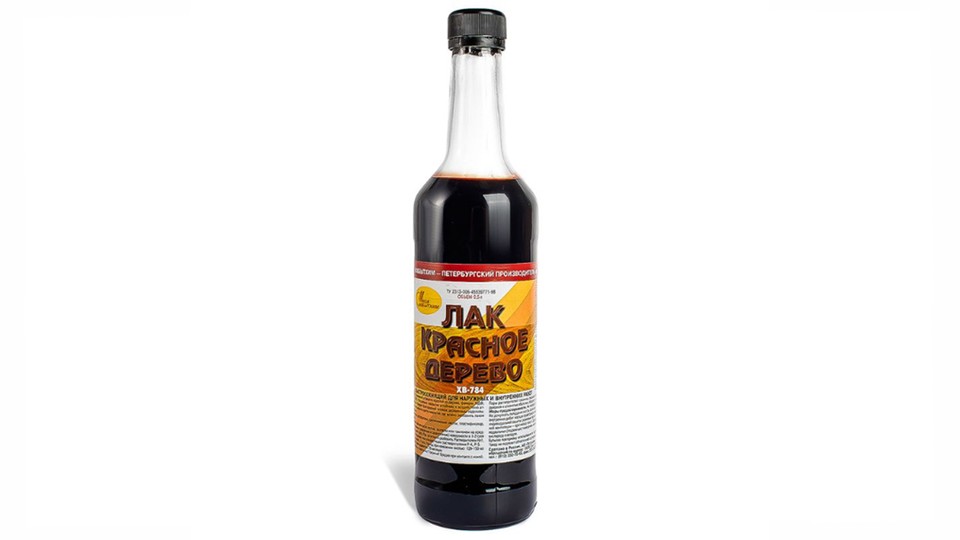 Varnish for wood Новбытхим ХВ-784 red tree 0,5 l