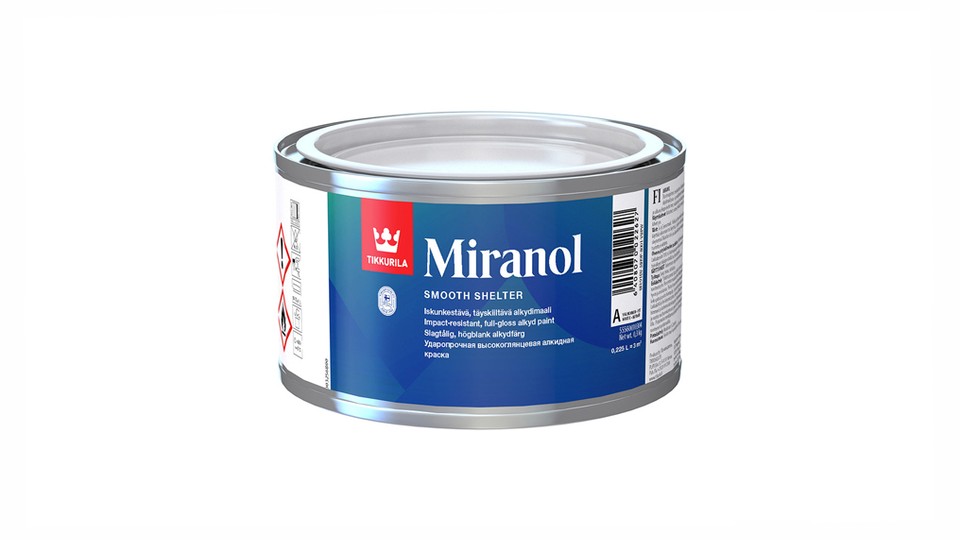 Էմալ ունիվերսալ ալկիդային Tikkurila Miranol գերփայլուն բազա-A 0,225 լ