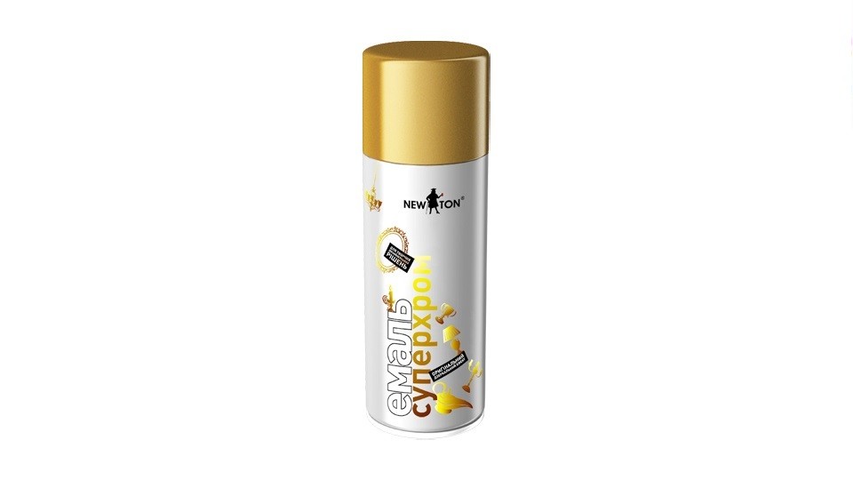 Superchrom aerosol enamel NEW TON gold 400 ml