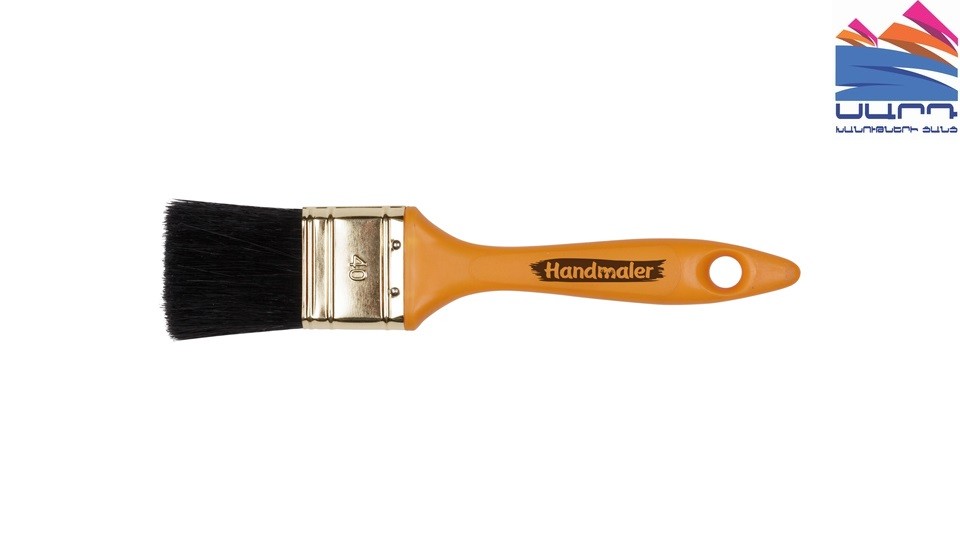 Flat Brush 40mm Black Handmaler