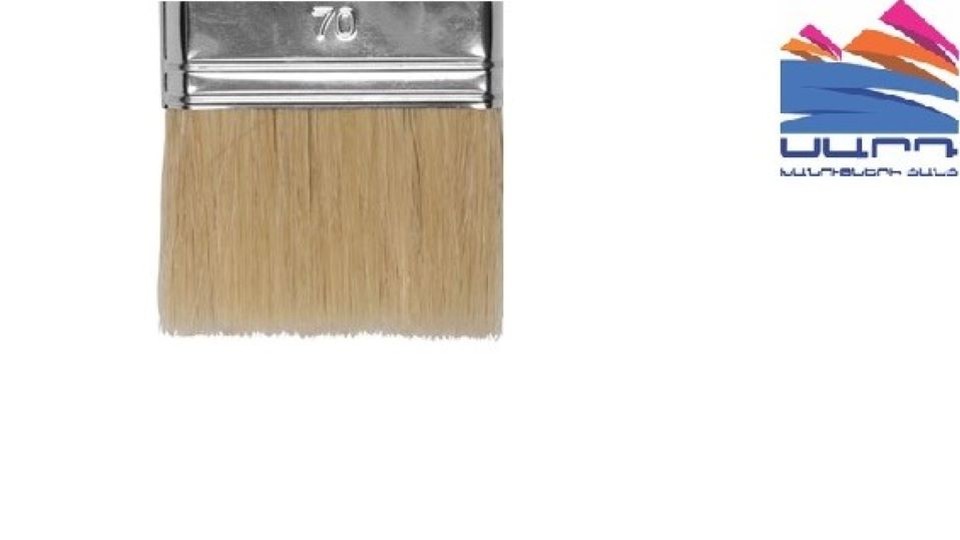 Brush Flat 50mm Red Handmaler