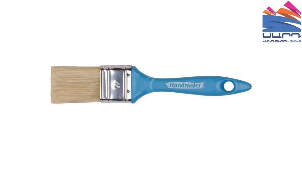 Flat Brush 40mm Blue Handmaler