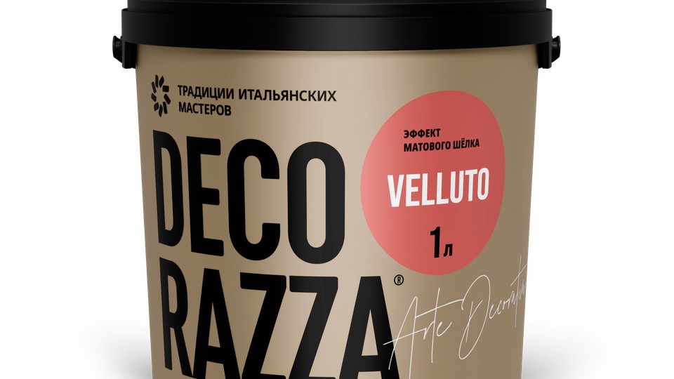 Դեկորոտիվ ներկ թավշյա էֆեկտով Velluto VT 001 1կգ