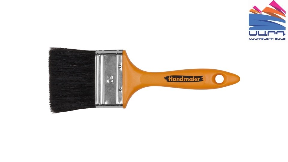 Flat Brush 70mm Black Handmaler