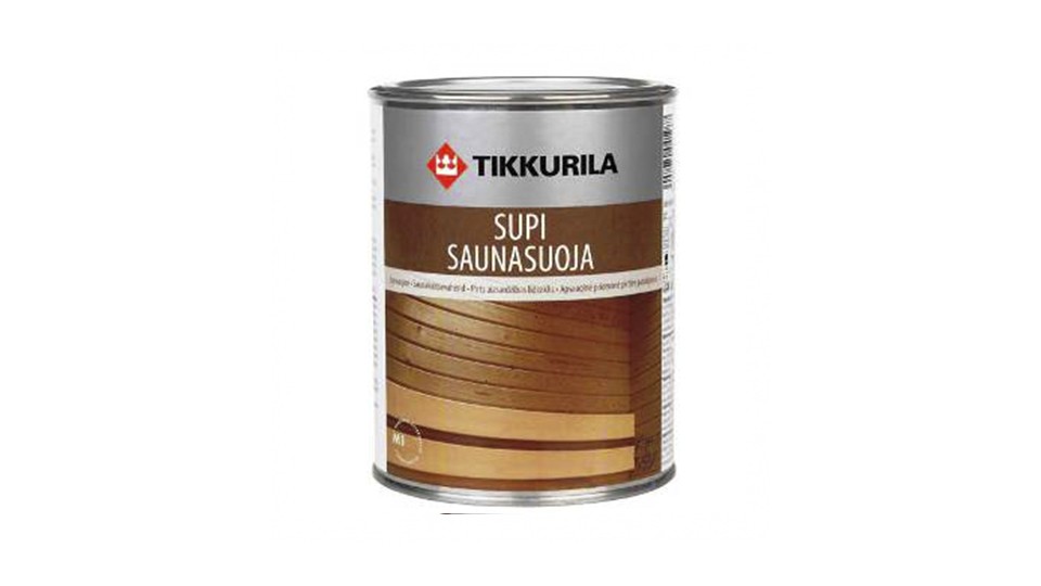 Պաշտպանիչ նյութ բաղնիքների և շոգեբաղնիքների համար Tikkurila Supi Saunasuoja կիսափայլատ բազա-EP 0,9 լ