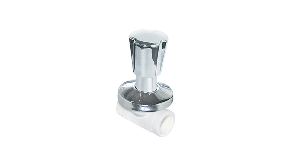 Valve with chrome-plated head 25 MM