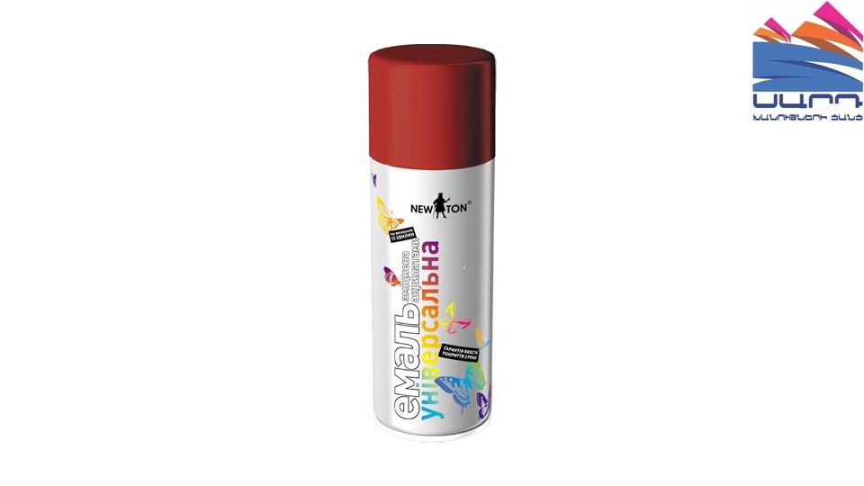 Universal aerosol acrylate enamel NEW TON 3002 dark red 400 ml