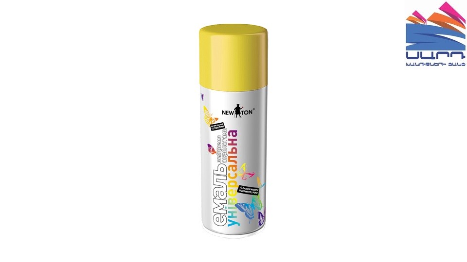 Universal aerosol acrylate enamel NEW TON 1016 lemon yellow 400 ml