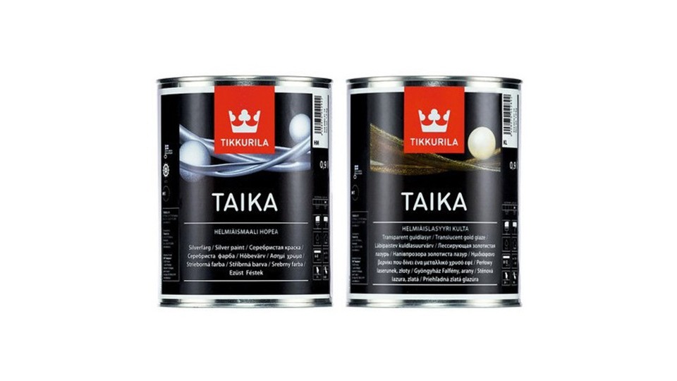 Ծածկույթ դեկորատիվ թափանցաներկող Tikkurila Taika կիսափայլուն բազա-HL սադափե ոսկեգույն 0,9 լ