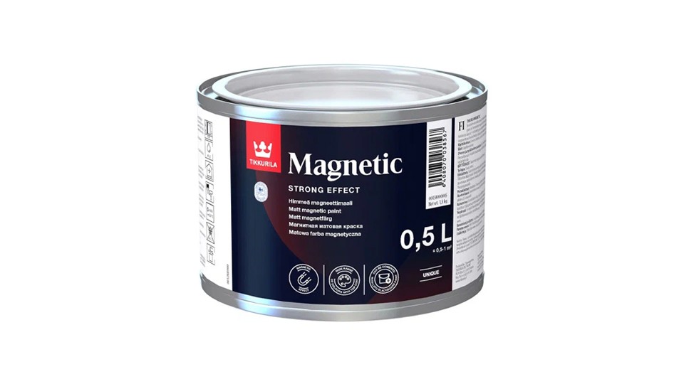 Краска магнитная Tikkurila Magnetic серая 0,5 л