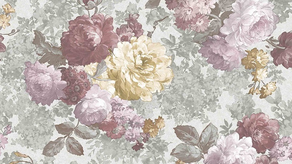 Wallpaper E84107 001   Rose Garden