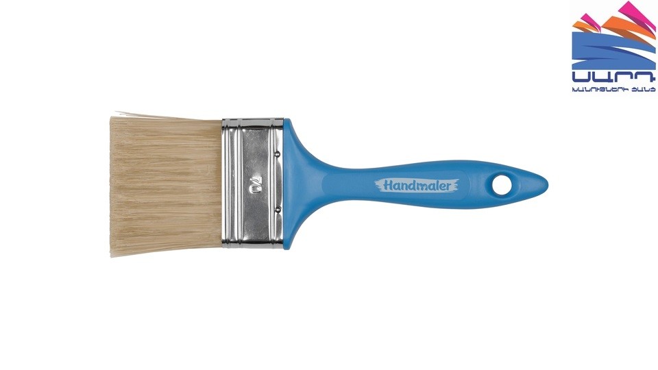 Flat Brush 70mm Blue Handmaler